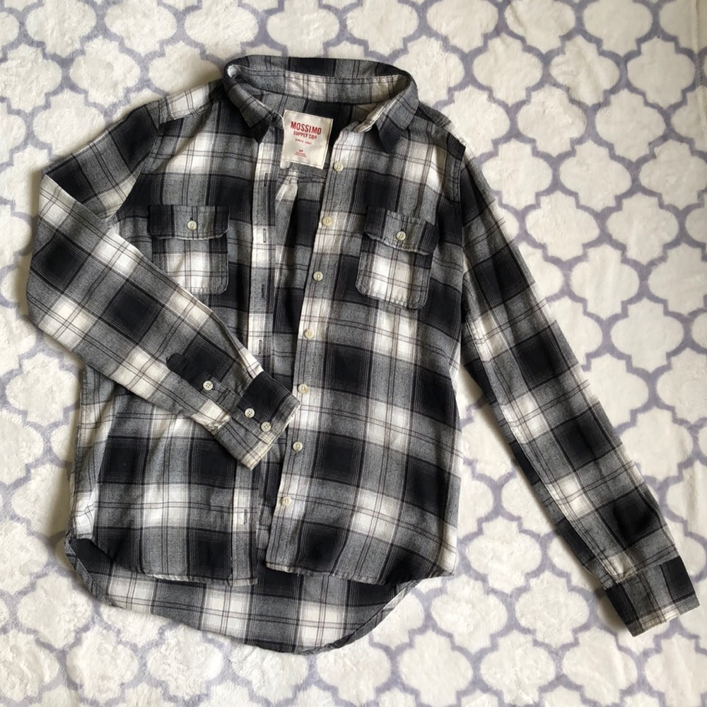 Black and white flannel